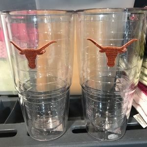 2 texas longhorn Tervis tumblers 24oz